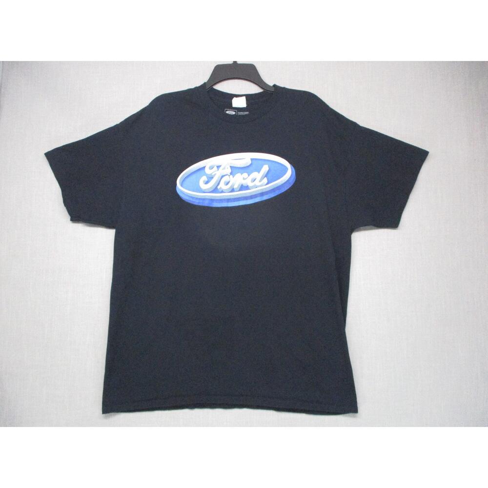 Ford Black Graphic Streetwear Logo Print Casual TShirt Mens‎ Size Large